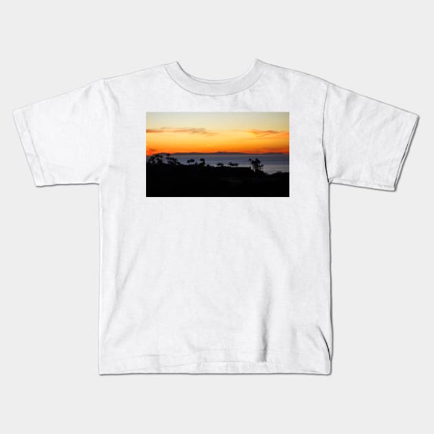 Catalina Island from Dana Point Kids T-Shirt by bobmeyers